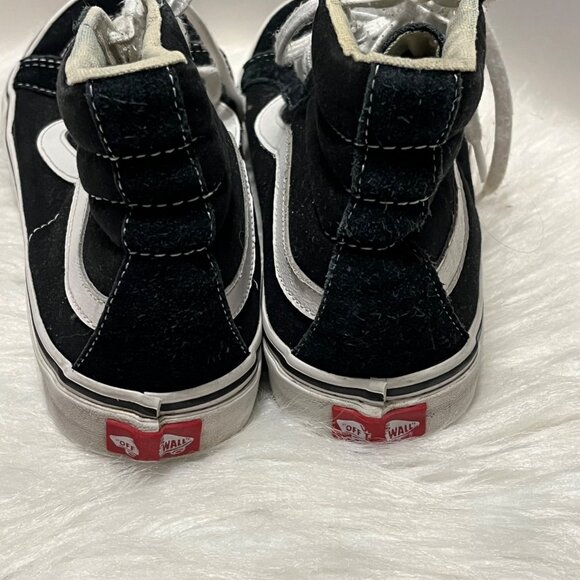 Vans Off The Wall Black White High Top Skateboard Shoes 721277  Women's  Size 10 - Picture 6 of 16